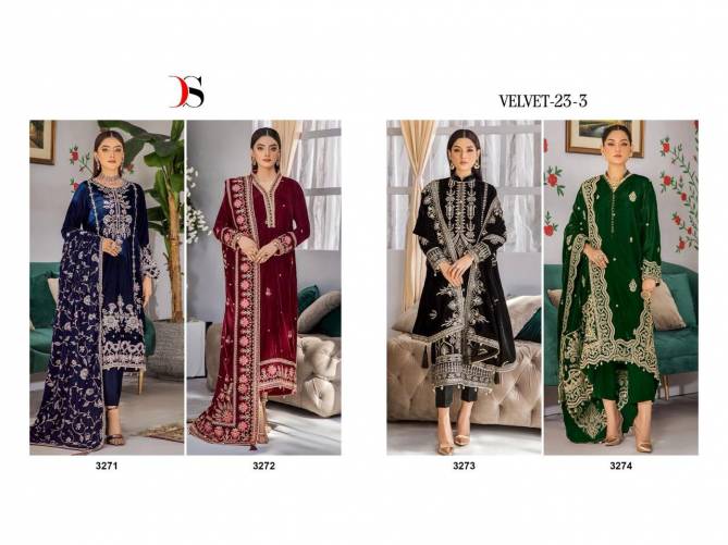 Velvet23 3 By Deepsy Suits Pashmina Velvet Dress Material Catalog